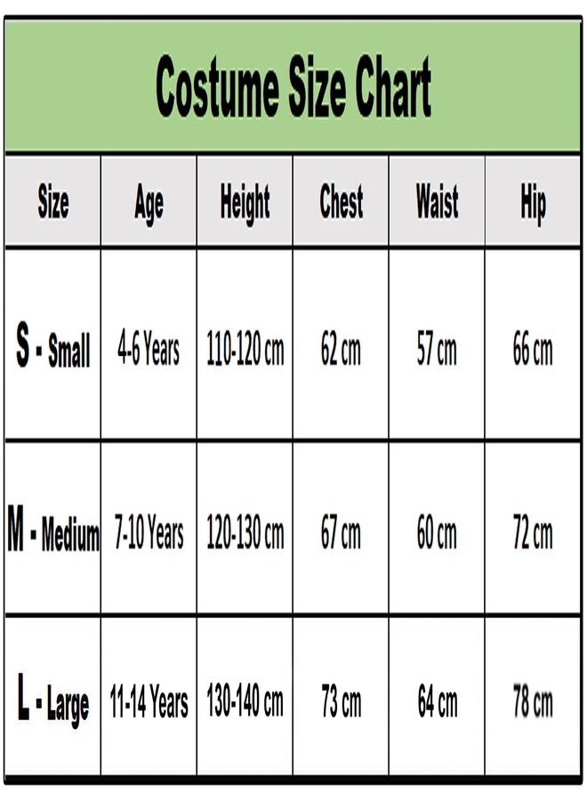 VRITRAZ Polyester Girls Halloween Costume Outfit for Kids 7-10 Years - (Size-Large, Color-Black) - Image 4